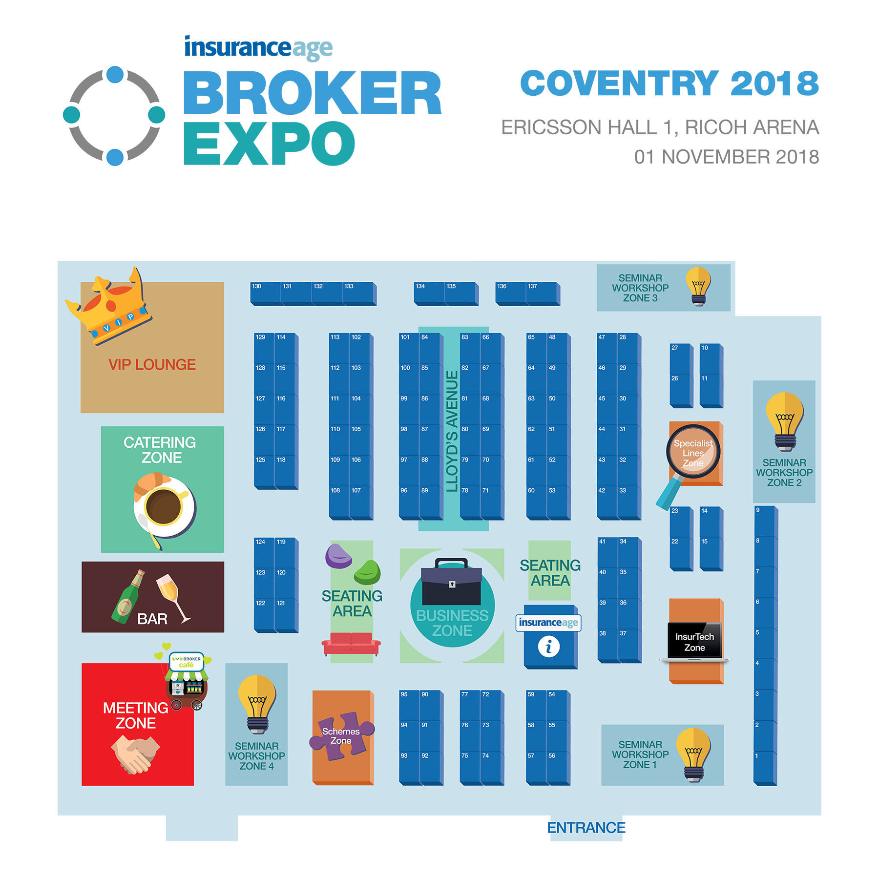 Broker Expo 2018 floorplan